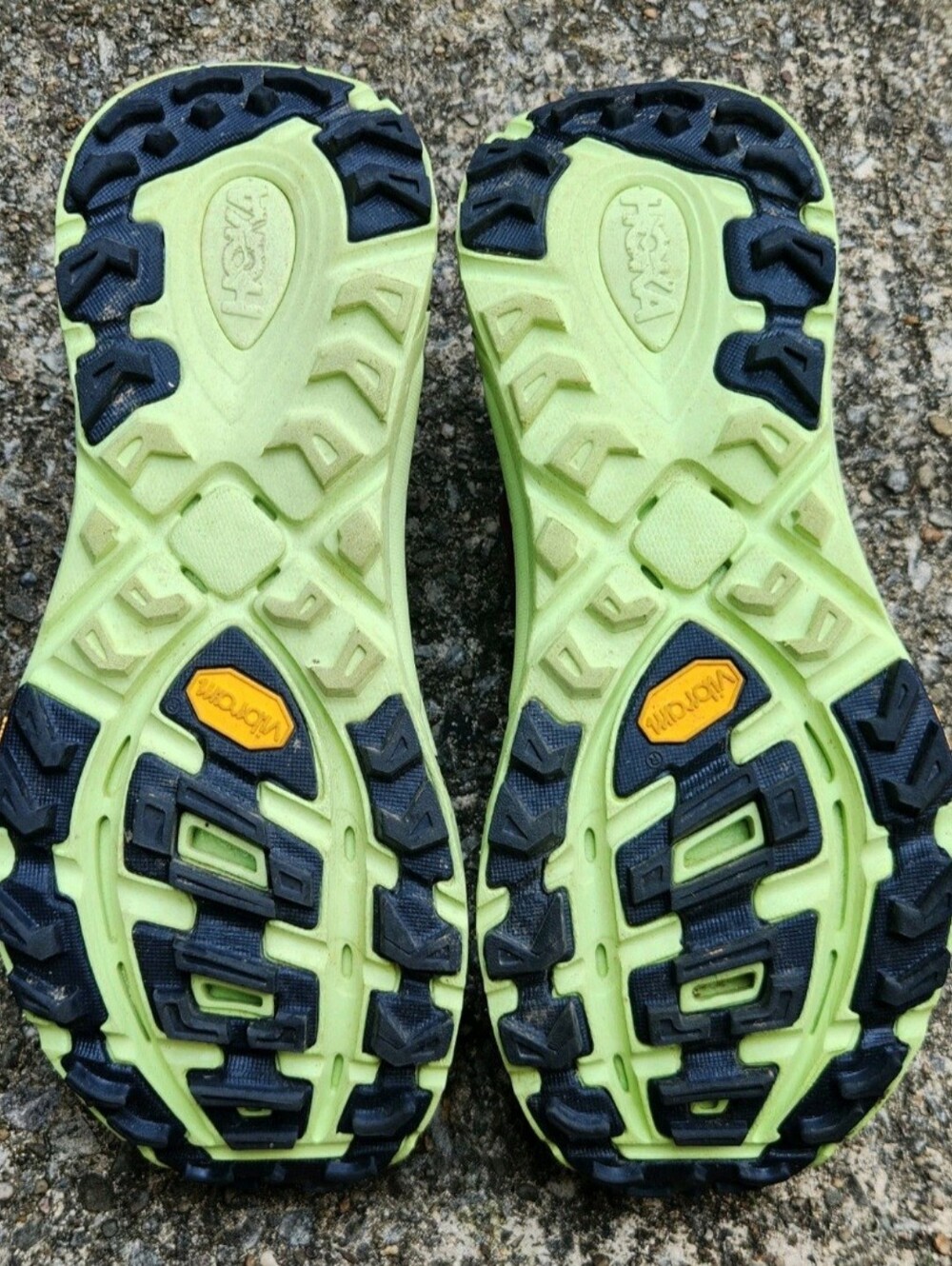 Hoka One One Women's Magenta and Lime Athletic Running Shoes - Picture 5 of 6
